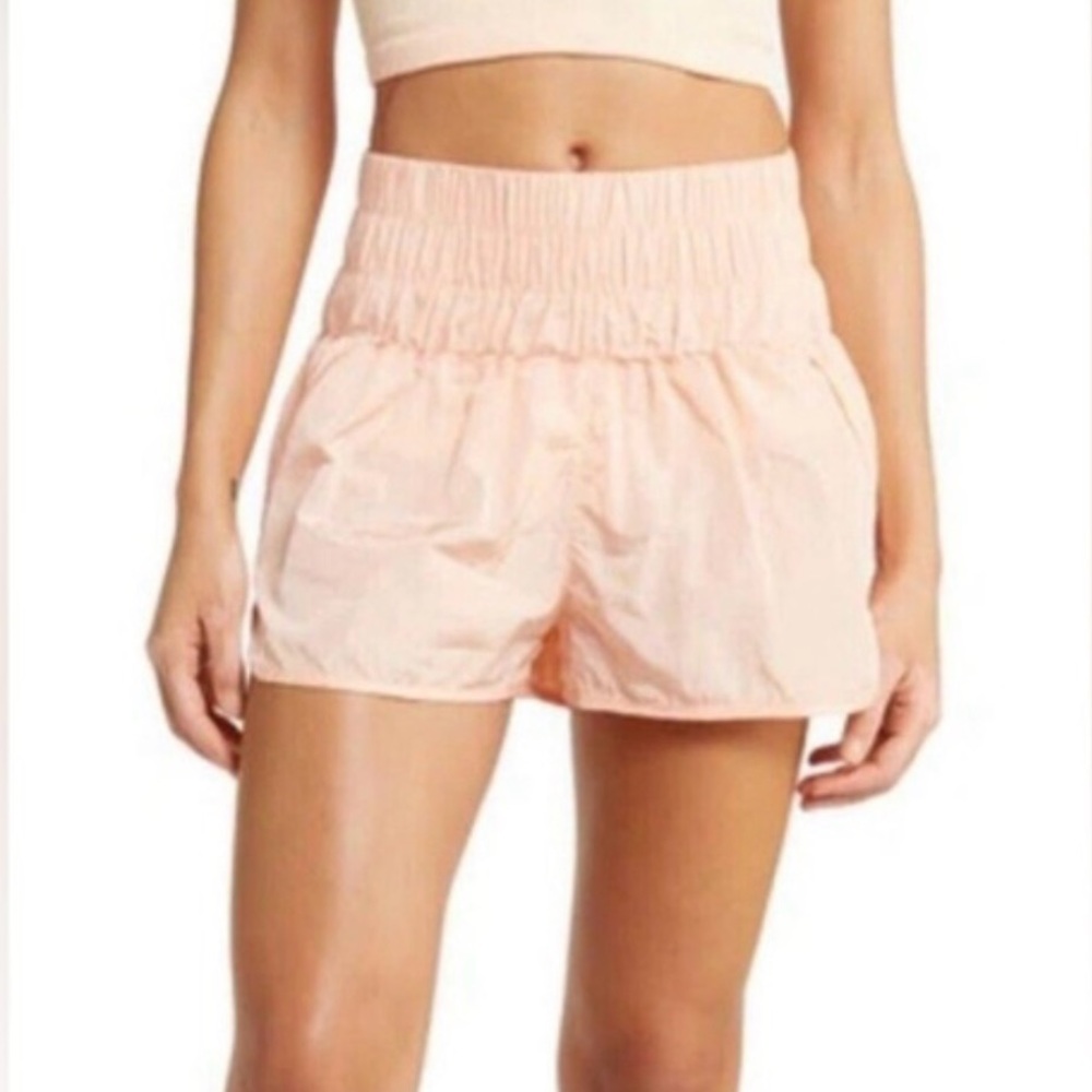 NWOT- FP Movement by Free People The Way Home High Waist Shorts Peach